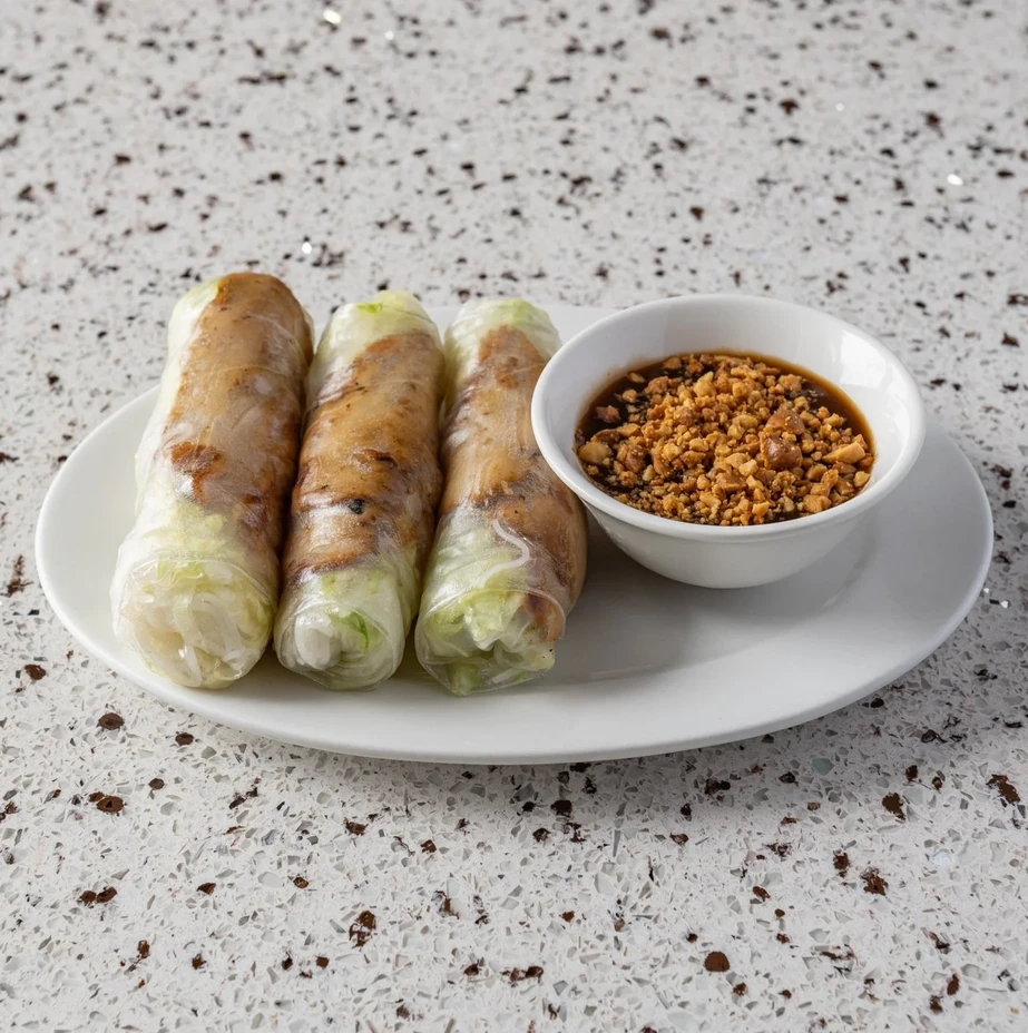 Fresh Vietnamese salad rolls, goi cuon, at Saigon Royal Restaurant Calgary